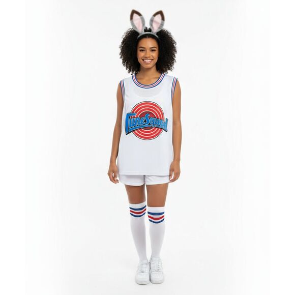🏀 Tune Squad Lola Bunny Costume Jersey, Ears & Socks Set Size M - Picture 1 of 4